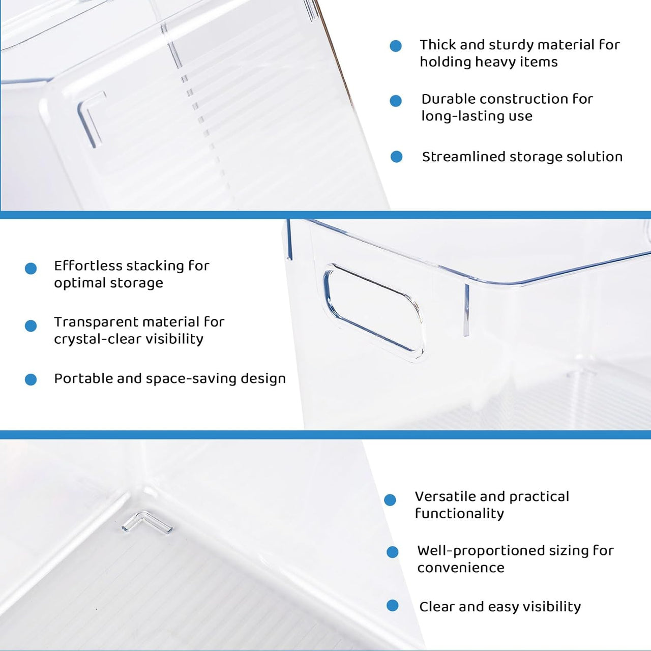 GOMINIMO 8 Pack Storage Bin