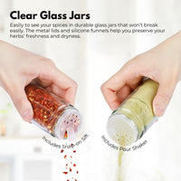 Thumbnail for Gominimo Quadrate Rotating Spice Rack Organizer (20 Jars) with Label Sticker and Silicone Funnel