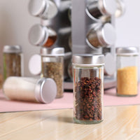 Thumbnail for Gominimo Quadrate Rotating Spice Rack Organizer (20 Jars) with Label Sticker and Silicone Funnel
