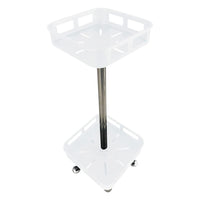 Thumbnail for GOMINIMO 2 Tier Rotating Spice Rack Square Shape (White)