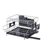 Thumbnail for GOMINIMO 2-Tier Dish Drying Rack with Draining Board and Cup Holder