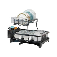 Thumbnail for Gominimo 2 Tier Dish Drying Rack with Drain Board and Drip Tray Kitchen Counter