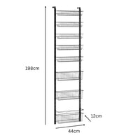 Thumbnail for GOMINIMO 8 Tier Adjustable Baskets Over the Door Pantry Organizer Spice Rack