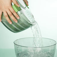 Thumbnail for GOMINIMO 3-in-1 Multifunctional 4L Salad Spinner (Avocado Green)