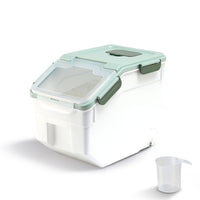 Thumbnail for GOMINIMO Multipurpose Food Storage Container with Lids and Cup for Pet Food or Rice Grains (Green)