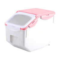 Thumbnail for GOMINIMO Multipurpose Food Storage Container with Lids and Cup for Pet Food or Rice Grains (Pink)