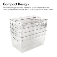 Thumbnail for GOMINIMO Set of 8 Clear Fridge Food Storage Containers