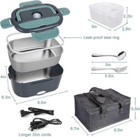 Thumbnail for GOMINIMO 1.5L Electric Food Warmer Lunch Box with Insulated Carrying Bag