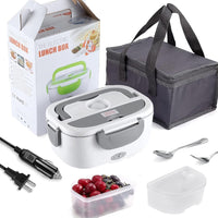 Thumbnail for GOMINIMO 1.8L Electric Food Warmer Lunch Box with Insulated Carrying Bag