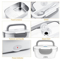 Thumbnail for GOMINIMO 1.8L Electric Food Warmer Lunch Box with Insulated Carrying Bag