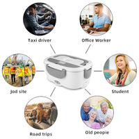 Thumbnail for GOMINIMO 1.8L Electric Food Warmer Lunch Box with Insulated Carrying Bag