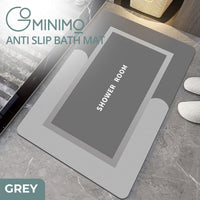 Thumbnail for Gominimo Anti-Slip Bath Mat Diatom Rectangle 80*50cm (Grey)