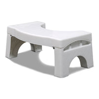 Thumbnail for GOMINIMO Foldable Toilet Step Stool with Non-Slip Base (White) GO-TSL-100-HX