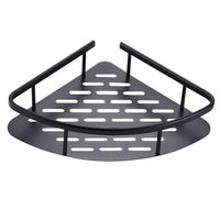 Thumbnail for GOMINIMO 2-Pack Corner Shower Caddy with Adhesive and Hooks (Black)