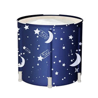 Thumbnail for GOMINIMO Portable Foldable Bathtub Thickening with Thermal Foam 65X70cm (Star Blue)
