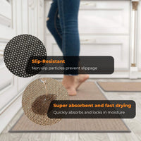 Thumbnail for GOMINIMO Washable Non Slip Absorbent Kitchen Floor Mat (44X120cm, Oats)