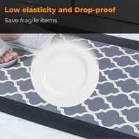 Thumbnail for GOMINIMO 2 PCS Washable Non Slip Absorbent Kitchen Floor Mat (44x80+44x150cm, Black Lucky Clover)