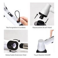 Thumbnail for GOMINIMO Cordless Electric Spin Scrubber with 7 Replaceable Brush Heads (White)