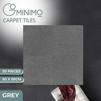 Thumbnail for GOMINIMO 20pcs Carpet Tiles 50x50cm for Commercial Retail Office Flooring (Grey)