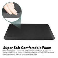 Thumbnail for GOMINIMO 1 Pcs Anti Fatigue Floor Mat (Black, 50cm x 80cm x 1.9cm)