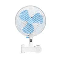 Thumbnail for GOMINIMO Portable Oscillating Clip Fan With 2 Speed (White+Blue)