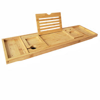 Thumbnail for GOMINIMO Expandable Bamboo Bathup Caddy Trays