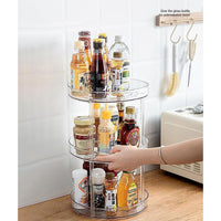 Thumbnail for GOMINIMO 3 Tier Turntable Cabinet Organizer (Transparent)
