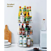 Thumbnail for GOMINIMO 3 Tier Turntable Cabinet Organizer (Transparent)