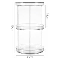 Thumbnail for GOMINIMO 3 Tier Turntable Cabinet Organizer (Transparent)