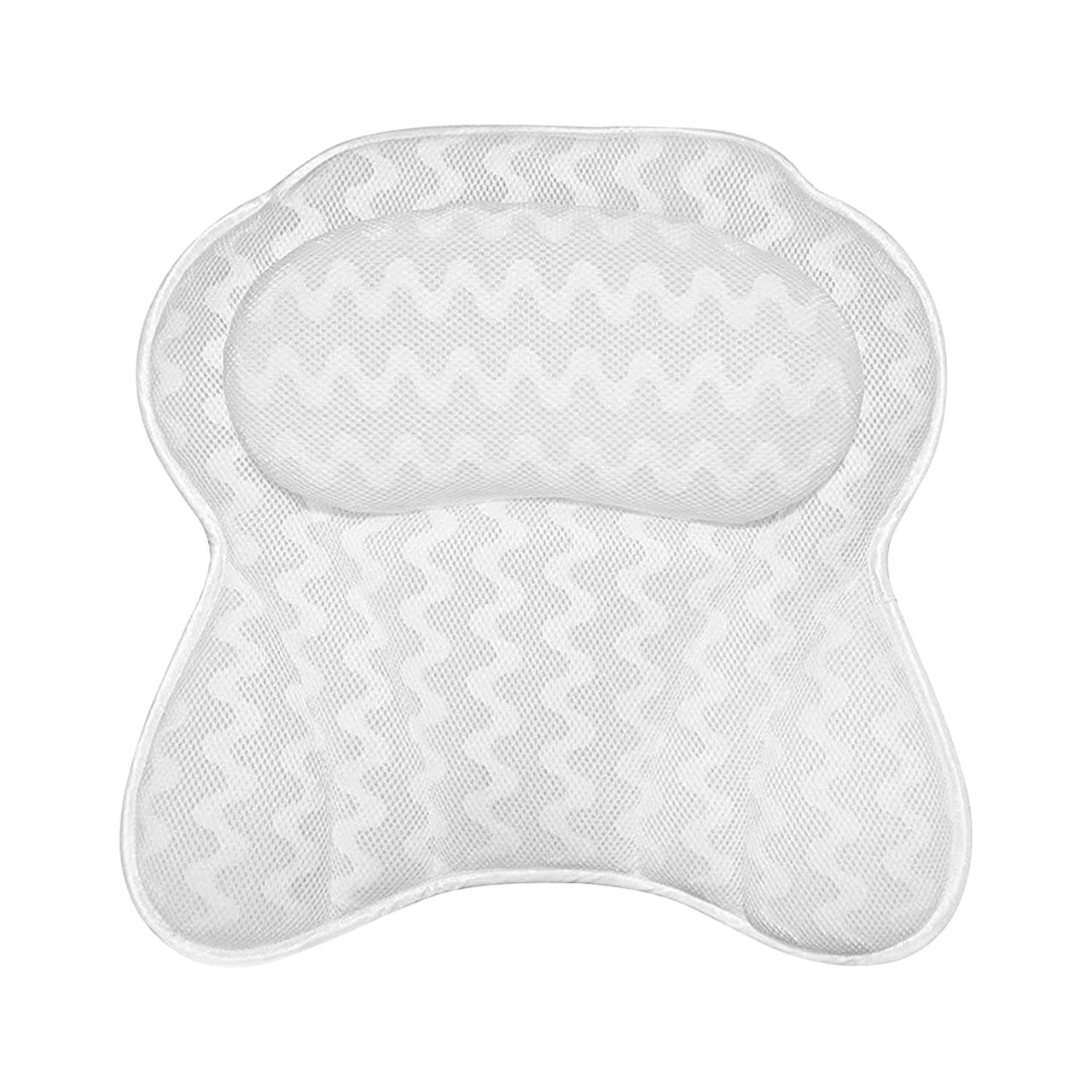 Gominimo Butterfly 4D Mesh Bathtub Pillow Spa 6 Suction Cups Breathable Cushion