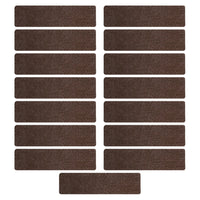 Thumbnail for GOMINIMO Set of 15 Non Slip Carpet Stair Tread 20.3 x76cm (Brown)