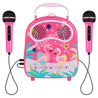 Thumbnail for GOMINIMO Kids Portable Karaoke with Two Microphones (Rectangle, Pink Flamingo)