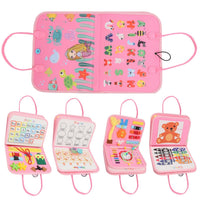 Thumbnail for GOMINIMO Kids Busy Board Learning Toys (Pink)
