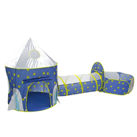 Thumbnail for GOMINIMO 3 in 1 Sky Style Kids Play Tent with Carrying Bag (Blue and Yellow)