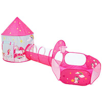 Thumbnail for GOMINIMO 3 in 1 Unicorn Style Kids Play Tent (Pink)