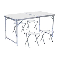Thumbnail for KILIROO Camping Table 120cm Silver (With 4 Chair)