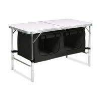 Thumbnail for KILIROO Camping Table 120cm Silver (With Black Storage Bag)