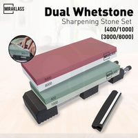 Thumbnail for Miraklass Sharpening Stone Set (400/1000+3000/8000 Grit)