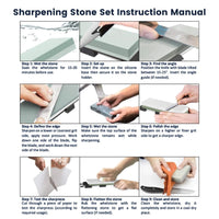 Thumbnail for Miraklass Sharpening Stone Set (400/1000+3000/8000 Grit)