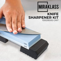 Thumbnail for Miraklass Sharpening Stone Set (1000/6000 Grit)