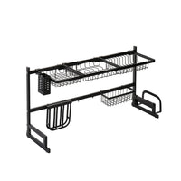 Thumbnail for GOMINIMO Dish Drying Rack Over Sinks Adjustable 85-100cm (Black)