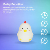 Thumbnail for Muid Sleepy Chicken Night Lamp Function Only White HM--103-MUID