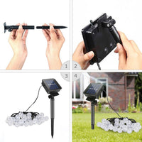 Thumbnail for NOVEDEN 200 Light Bulb Solar String Light (Warm Light)