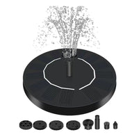 Thumbnail for Noveden 1.5W Solar Fountain Water Pump for Bird Bath (Black)