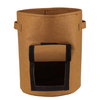 Thumbnail for NOVEDEN 5 Packs 10 Gallon Plant Grow Bags with Window Flap (Brown)