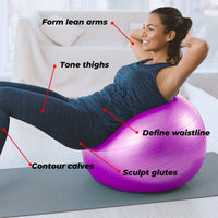 Thumbnail for VERPEAK Yoga Ball 55cm (Black)