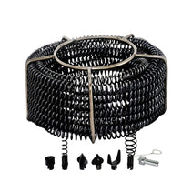 Thumbnail for RYNOMATE Plumber Drain Snake Pipeline Sewer Cleaner with Drill Bit Tool (Black)