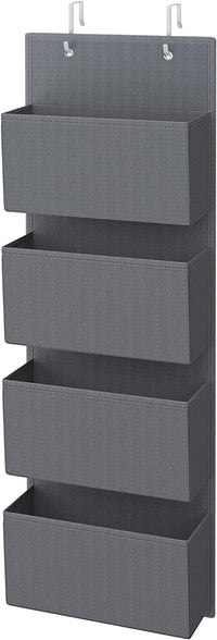 Thumbnail for SONGMICS Hanging Closet Organizers and Storage with 4 Compartments Gray