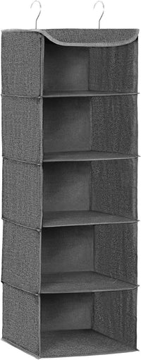 Thumbnail for SONGMICS Hanging Wardrobe Storage Organiser Grey RYCH06G