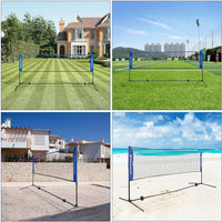 Thumbnail for SONGMICS 3m Portable Tennis Badminton Net Blue